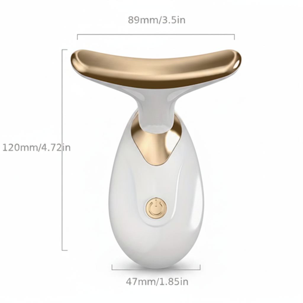 Neck Massager - White Background Dimensions Shot