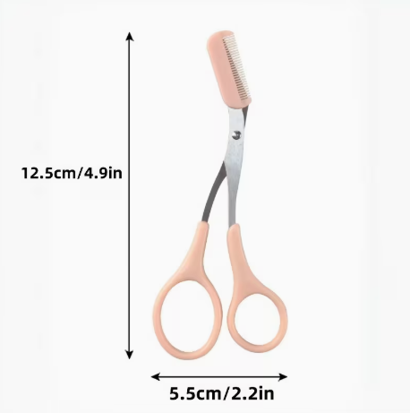 2-in-1 Eyebrow Scissors & Comb — Brow Shaping Tool